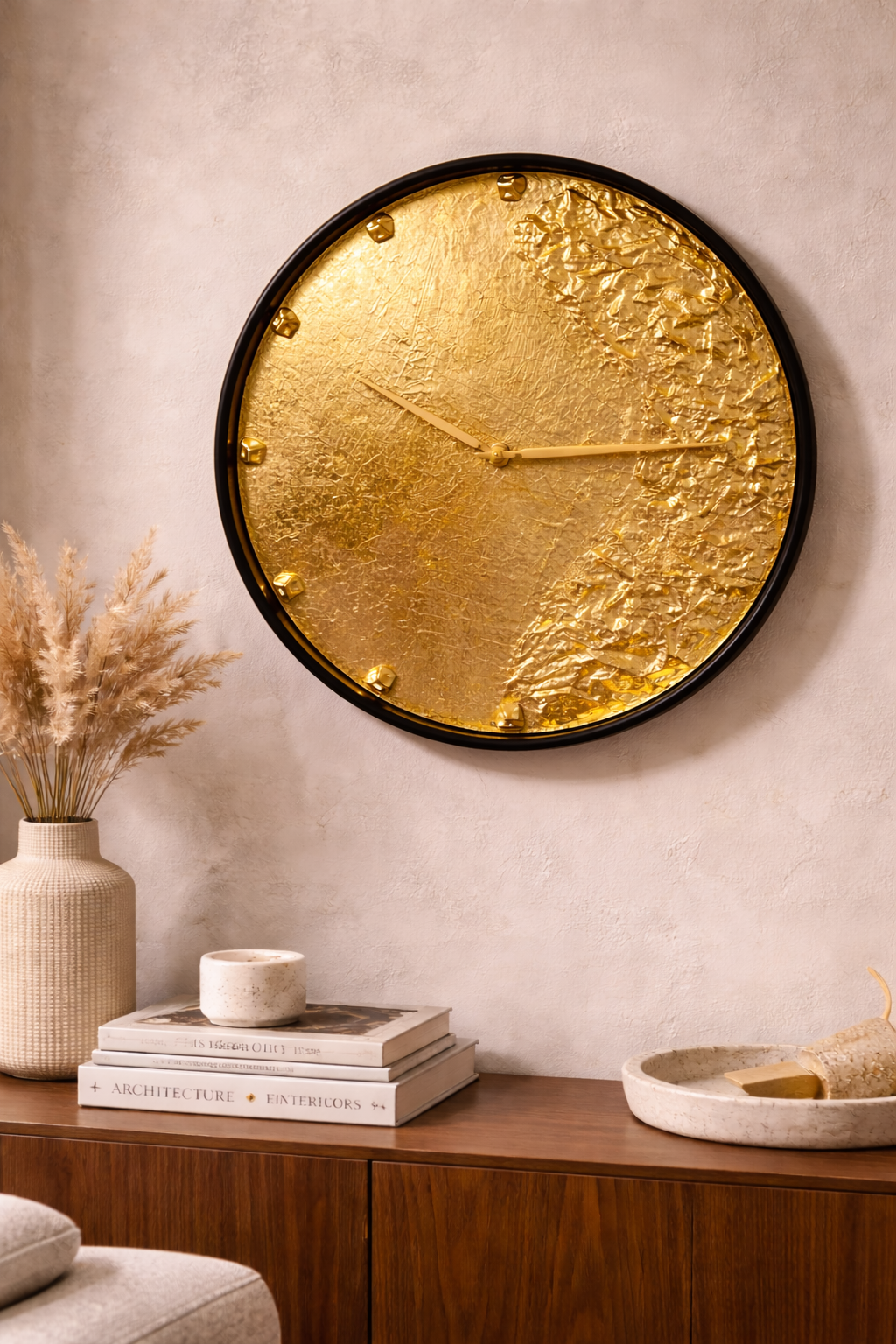 Solaris Gold Wall Clock