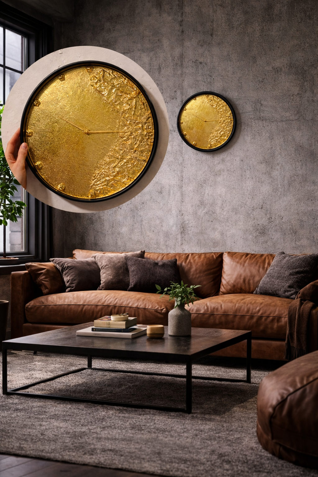 Solaris Gold Wall Clock