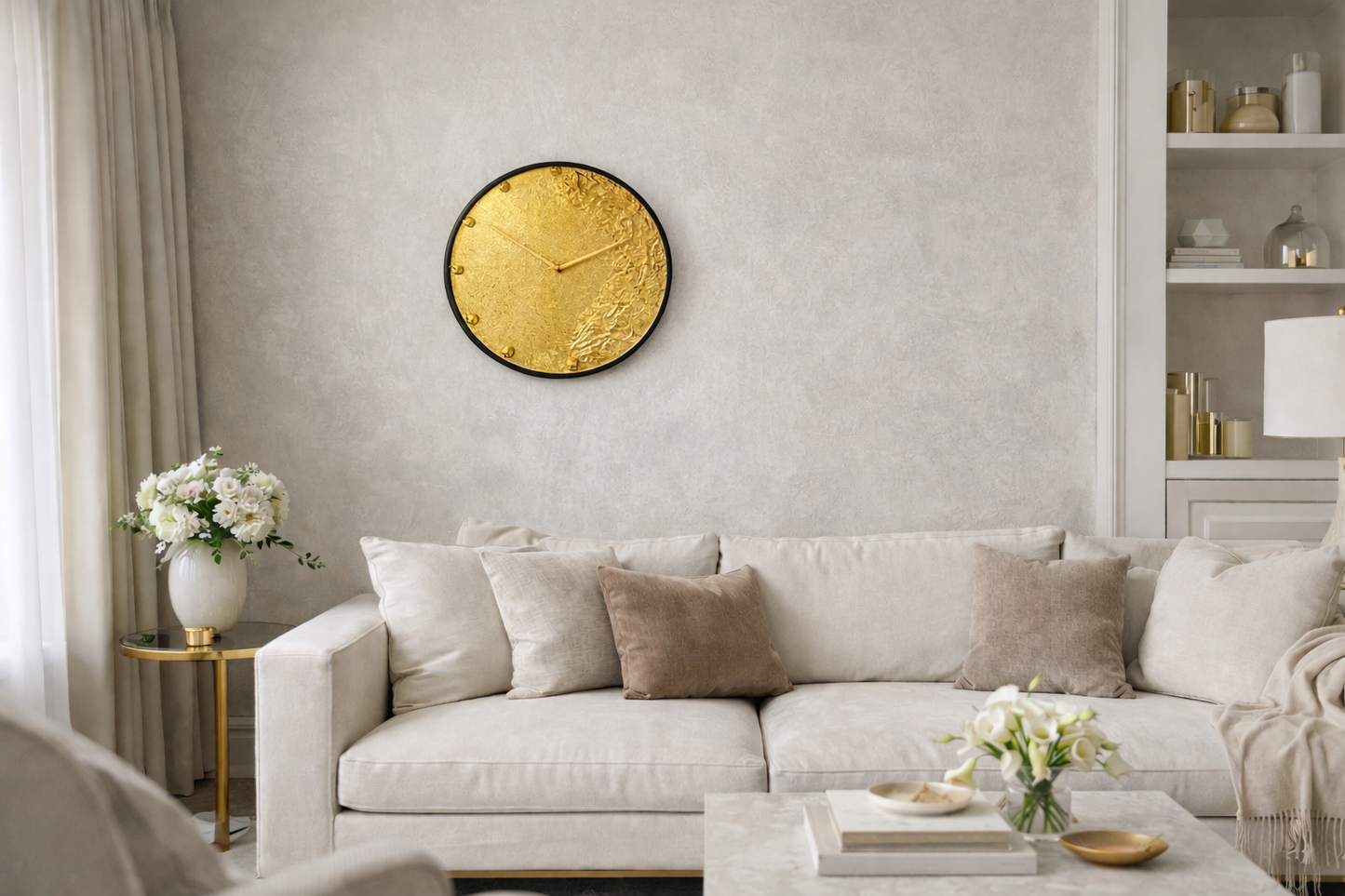 Solaris Gold Wall Clock