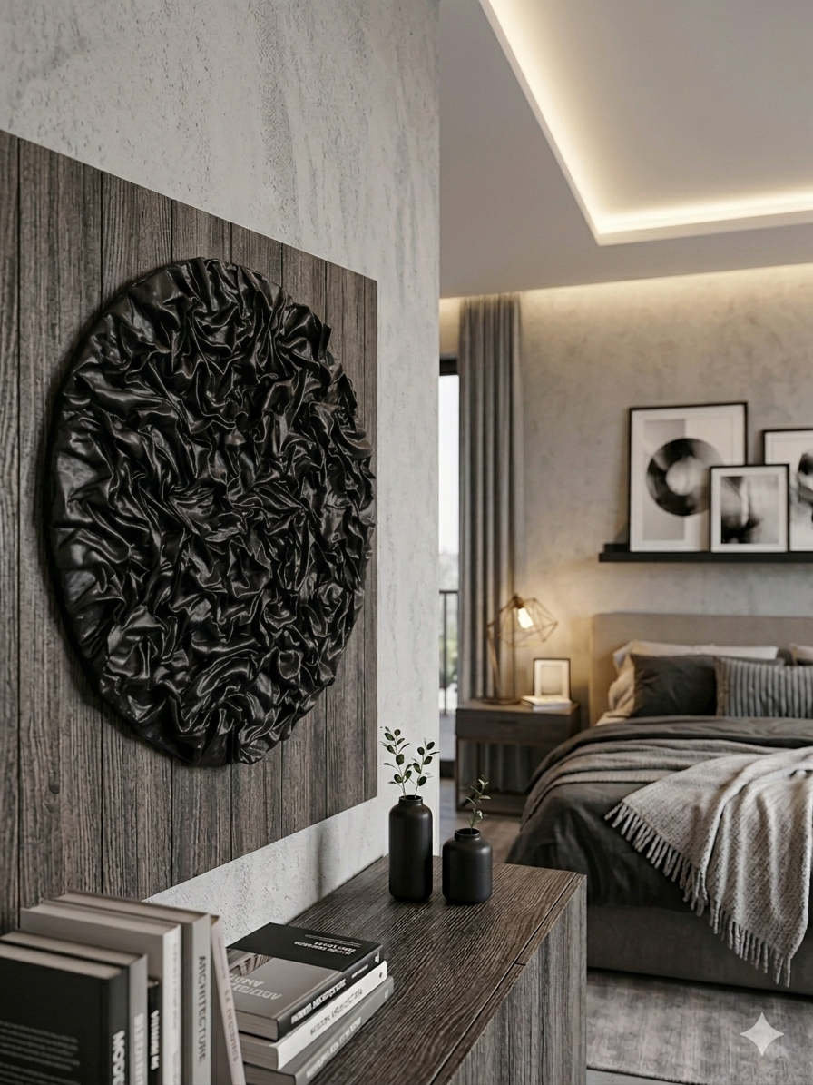 Obsidian wall decor