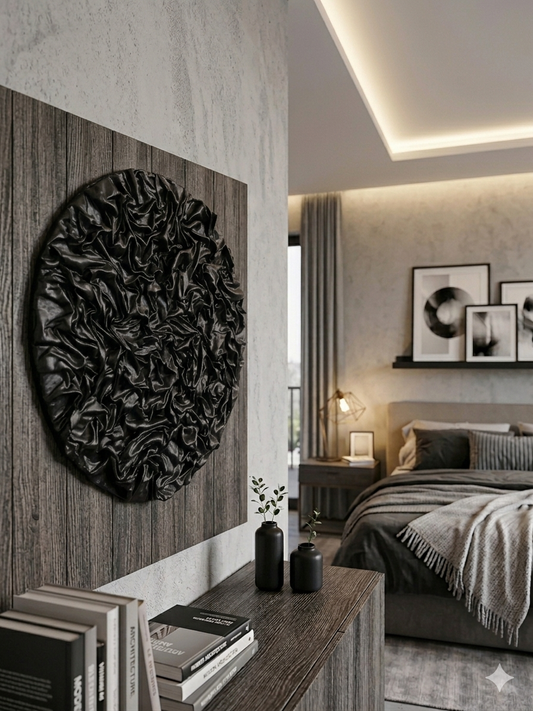 Obsidian wall decor